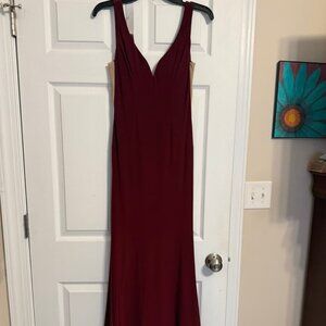 Red formal dress
